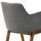 Armen Living Arcadia and Renzo 42" Round Charcoal and Walnut Wood 5 Piece Dining Set SETARDI5REWACH42 - alternate 4